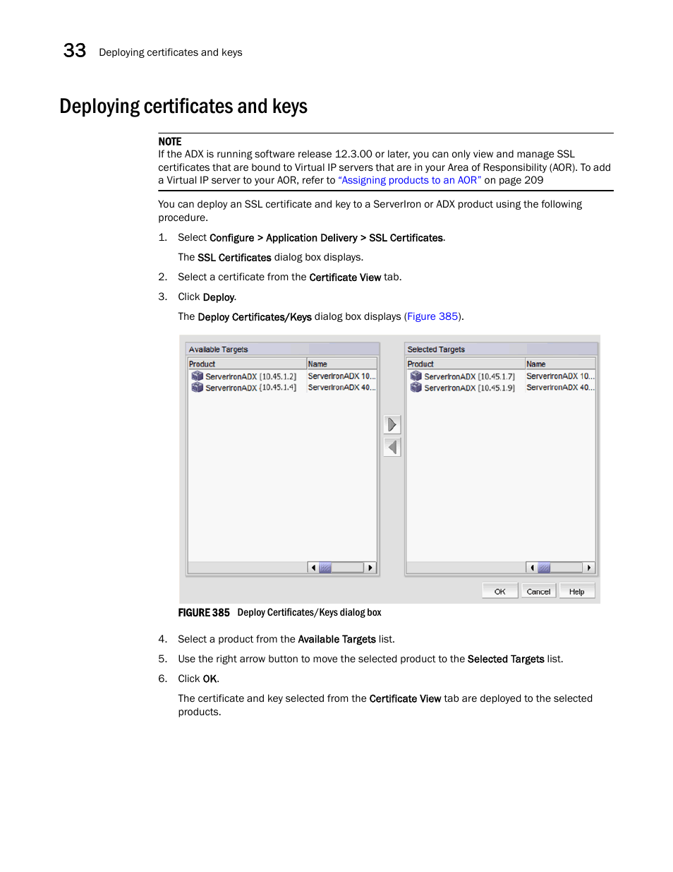 Deploying certificates and keys | Brocade Network Advisor IP User Manual v12.1.0 User Manual | Page 1052 / 1770