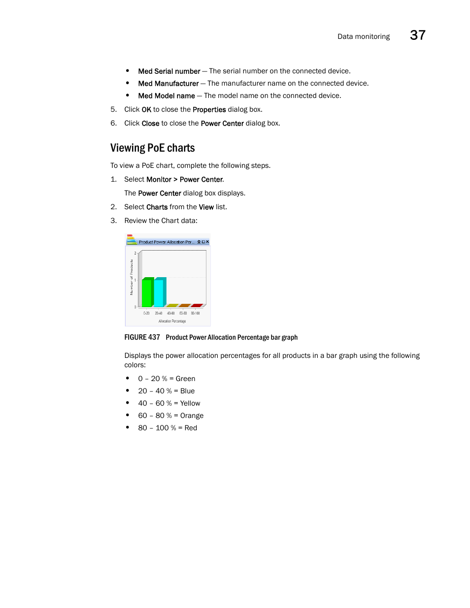 Viewing poe charts | Brocade Network Advisor IP User Manual v12.1.0 User Manual | Page 1163 / 1770