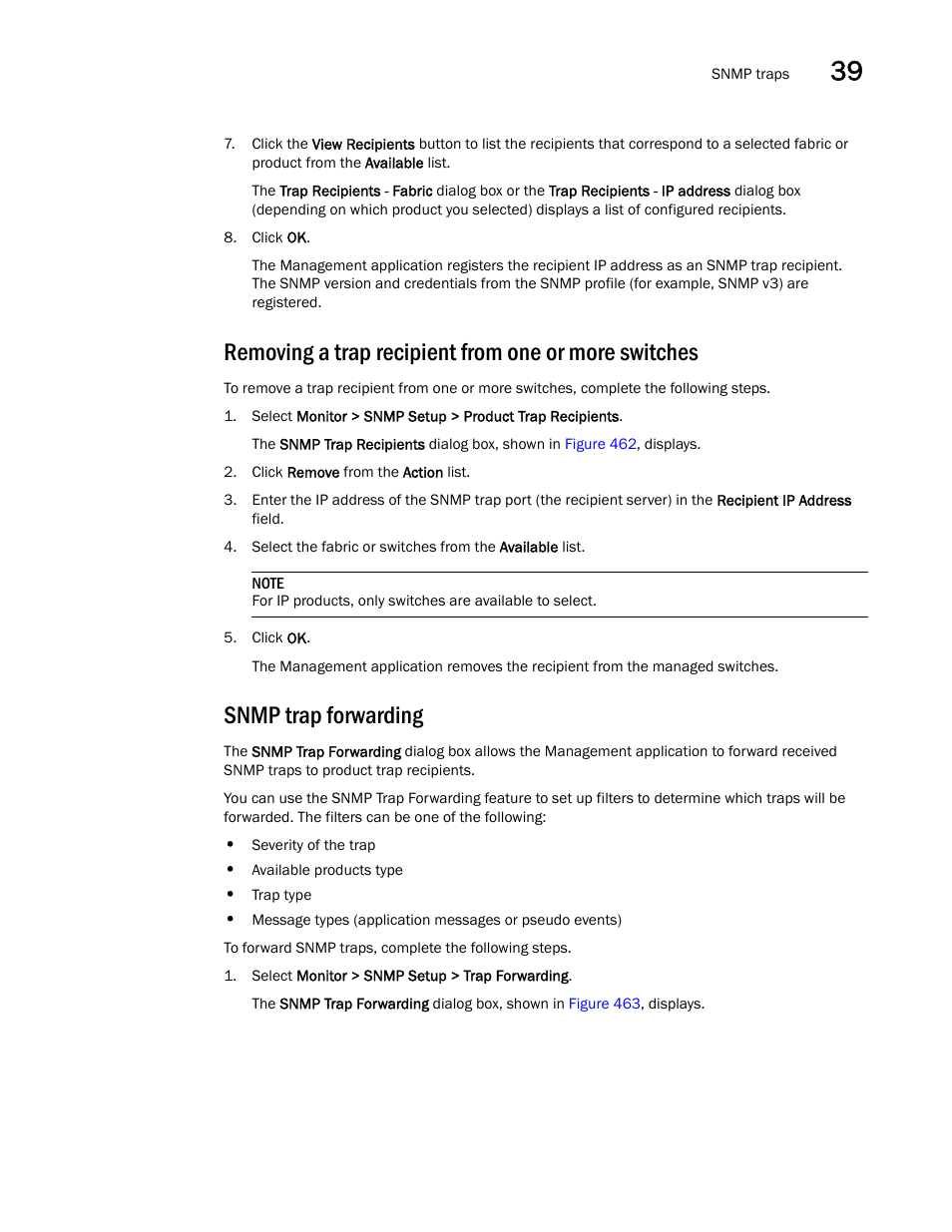 Snmp trap forwarding | Brocade Network Advisor IP User Manual v12.1.0 User Manual | Page 1241 / 1770