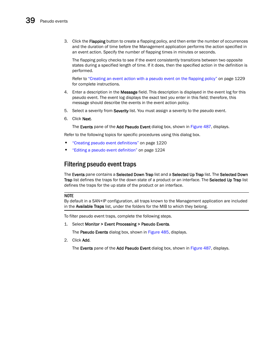 Filtering pseudo event traps | Brocade Network Advisor IP User Manual v12.1.0 User Manual | Page 1276 / 1770