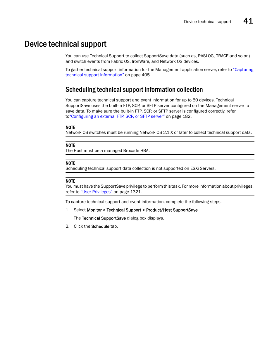 Device technical support | Brocade Network Advisor IP User Manual v12.1.0 User Manual | Page 1311 / 1770