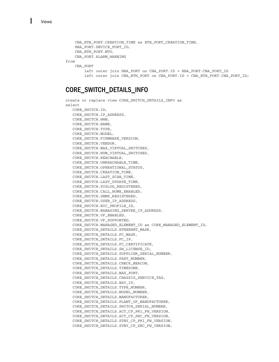 Core_switch_details_info | Brocade Network Advisor IP User Manual v12.1.0 User Manual | Page 1672 / 1770