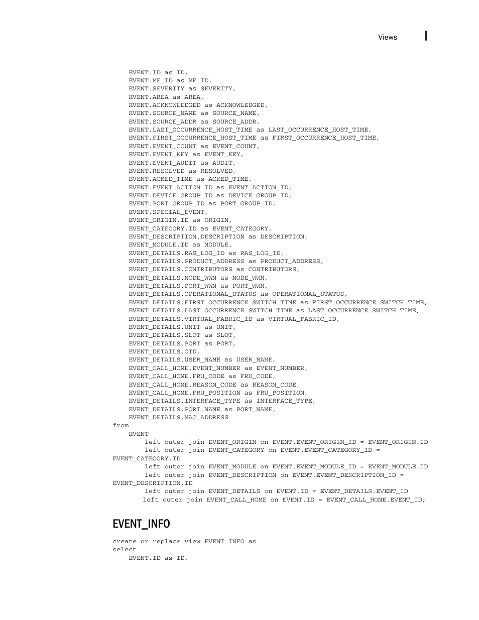 Event_info | Brocade Network Advisor IP User Manual v12.1.0 User Manual | Page 1689 / 1770