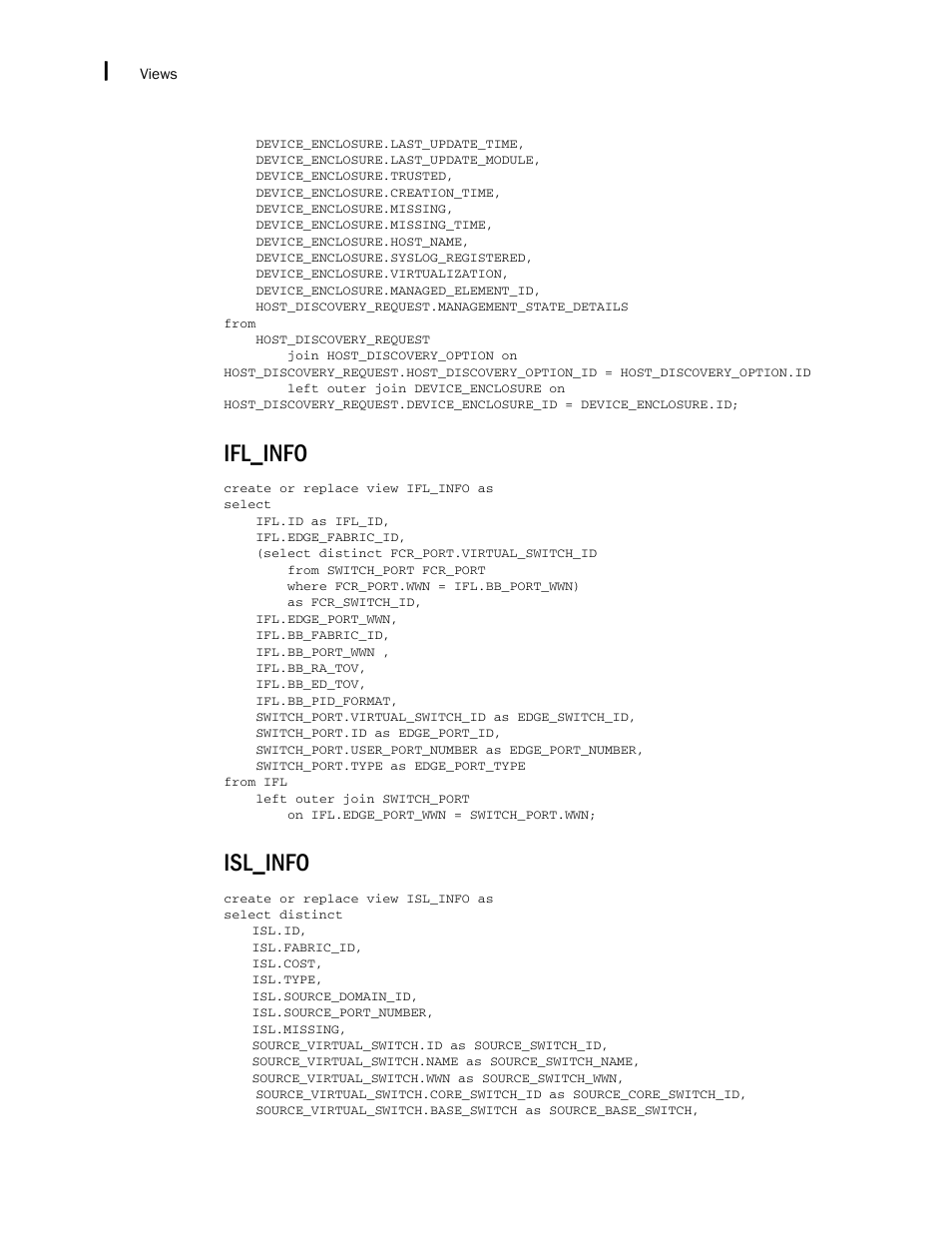 Ifl_info, Isl_info | Brocade Network Advisor IP User Manual v12.1.0 User Manual | Page 1700 / 1770