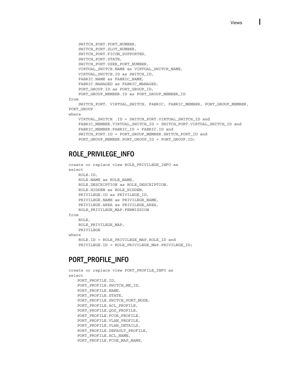 Role_privilege_info, Port_profile_info | Brocade Network Advisor IP User Manual v12.1.0 User Manual | Page 1711 / 1770