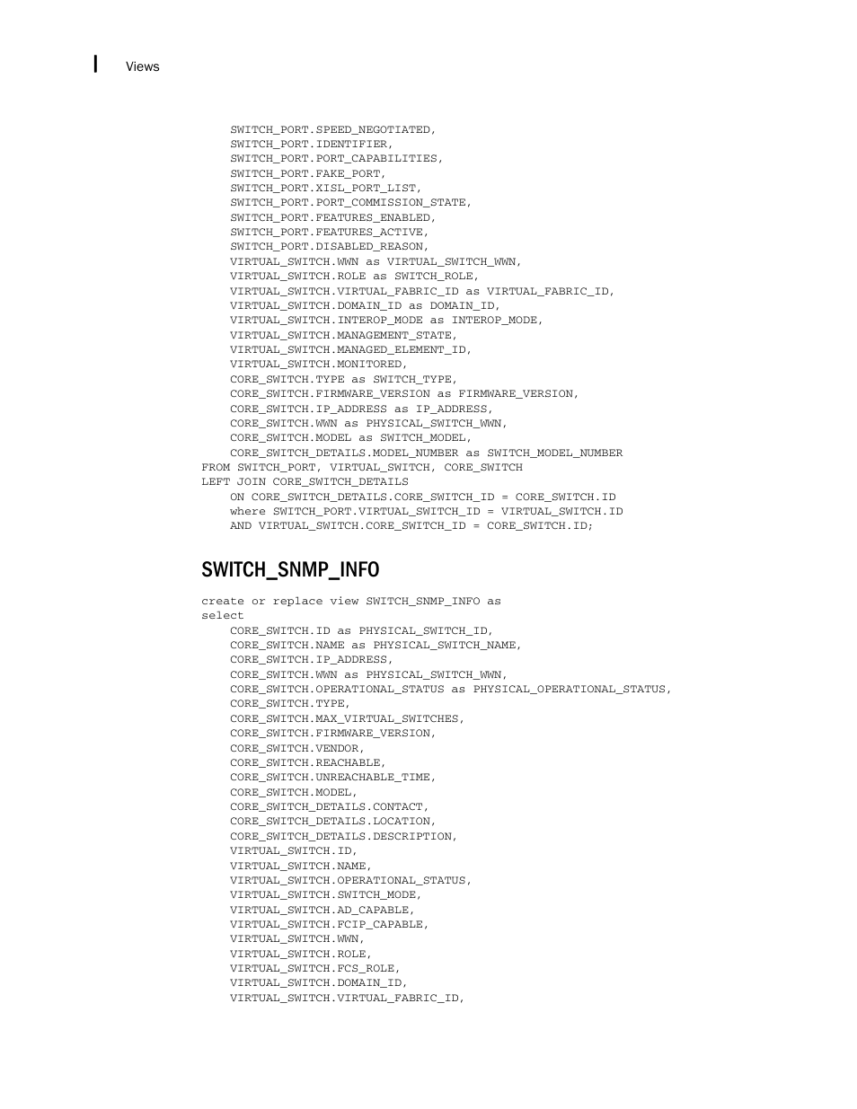 Switch_snmp_info | Brocade Network Advisor IP User Manual v12.1.0 User Manual | Page 1724 / 1770