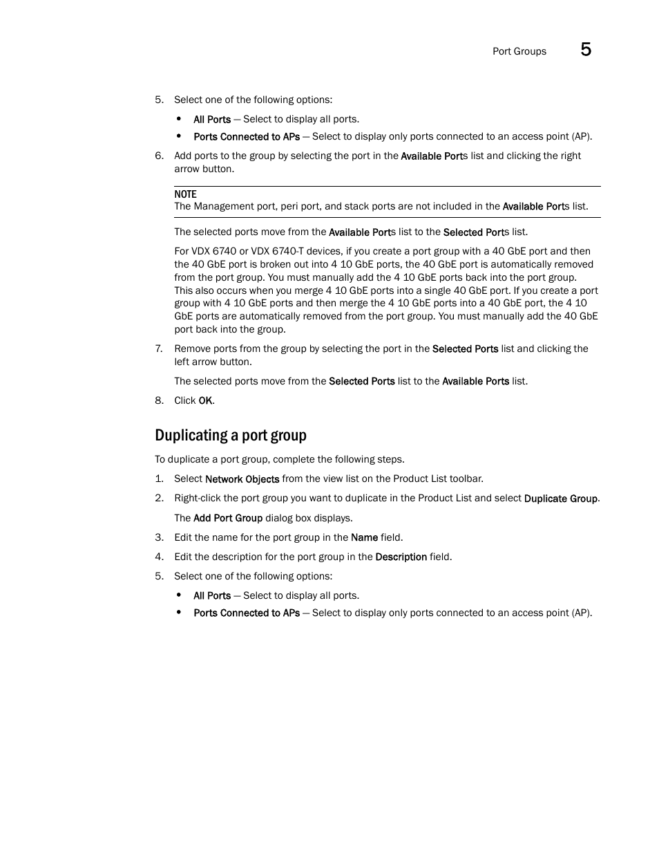 Duplicating a port group | Brocade Network Advisor IP User Manual v12.1.0 User Manual | Page 187 / 1770