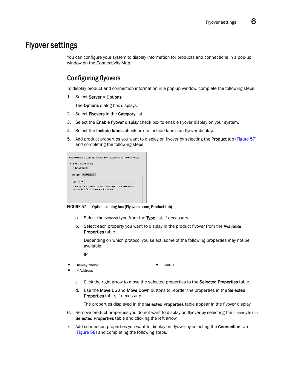 Flyover settings, Configuring flyovers | Brocade Network Advisor IP User Manual v12.1.0 User Manual | Page 201 / 1770