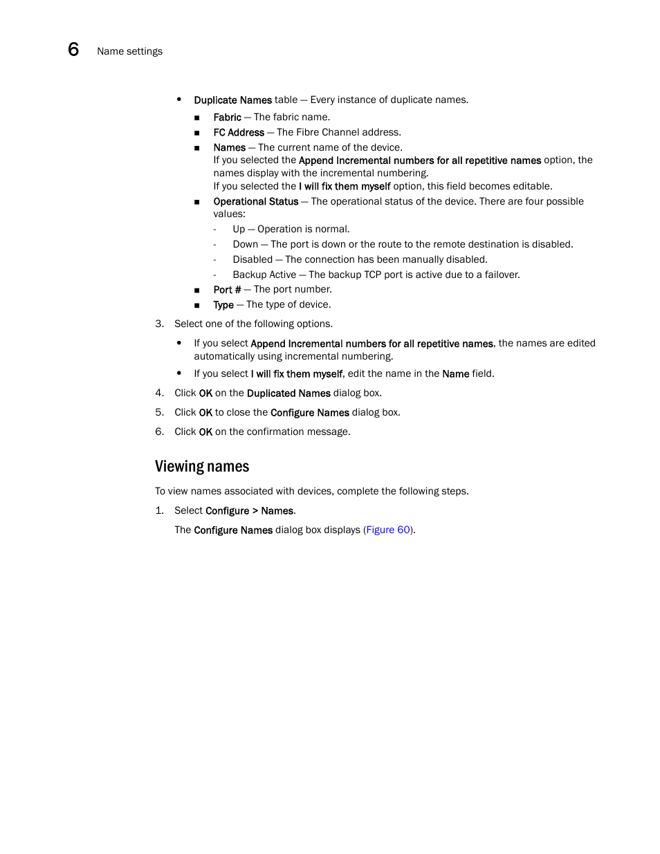 Viewing names | Brocade Network Advisor IP User Manual v12.1.0 User Manual | Page 204 / 1770