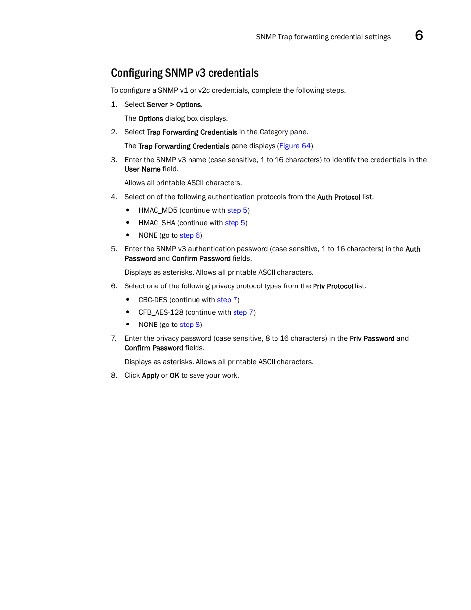 Configuring snmp v3 credentials | Brocade Network Advisor IP User Manual v12.1.0 User Manual | Page 215 / 1770