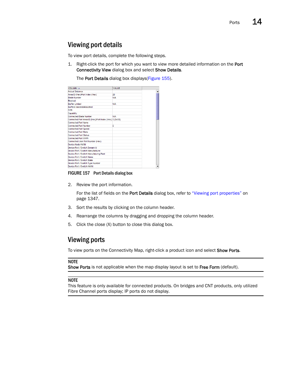 Viewing port details, Viewing ports | Brocade Network Advisor IP User Manual v12.1.0 User Manual | Page 489 / 1770