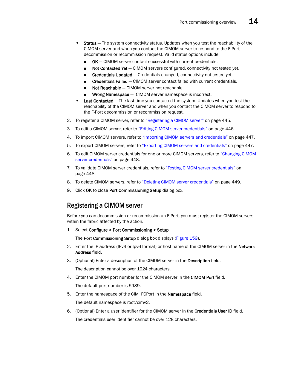 Registering a cimom server | Brocade Network Advisor IP User Manual v12.1.0 User Manual | Page 499 / 1770