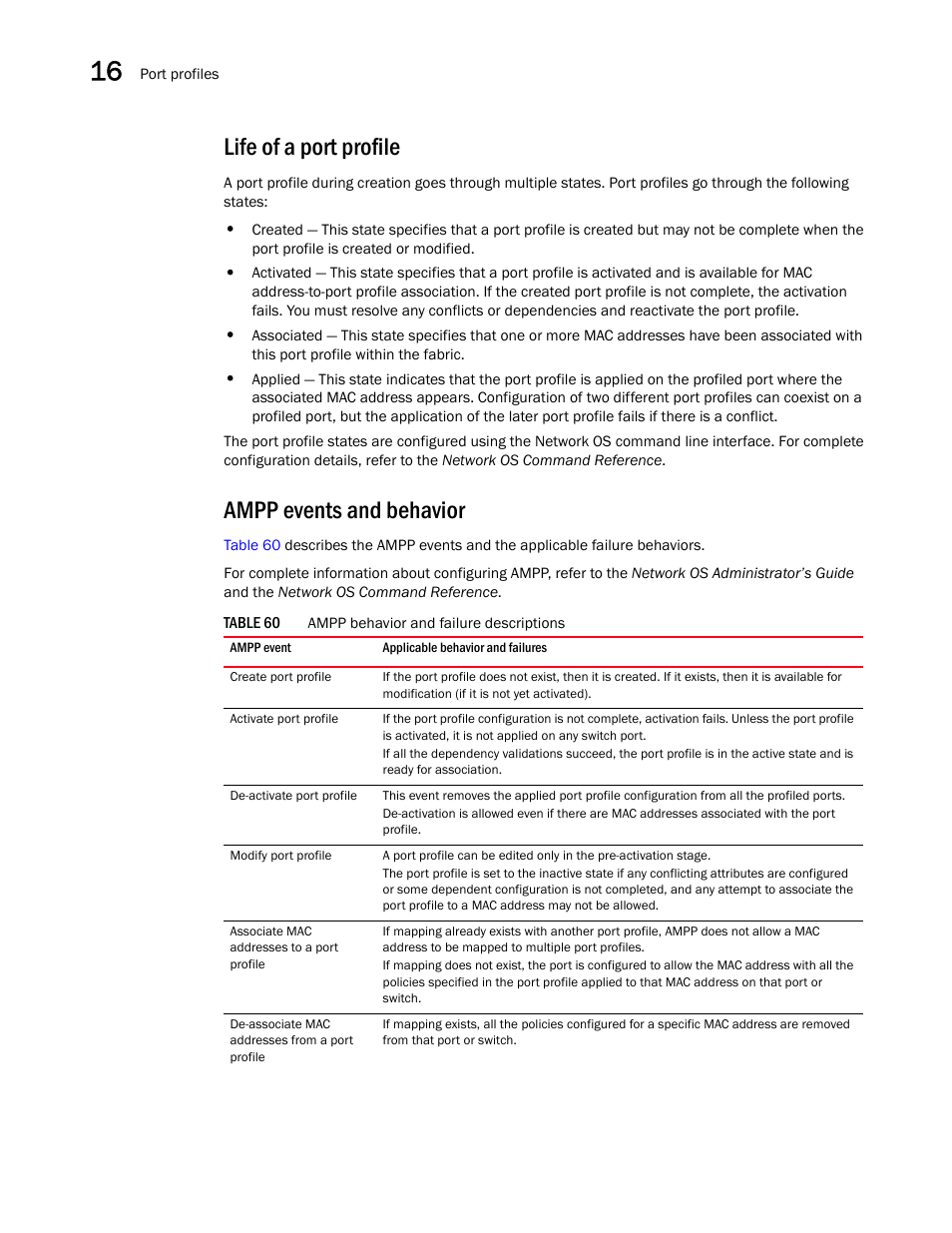 Life of a port profile, Ampp events and behavior | Brocade Network Advisor IP User Manual v12.1.0 User Manual | Page 534 / 1770