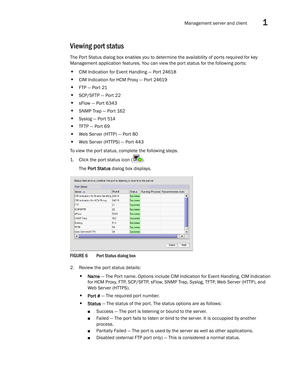 Viewing port status | Brocade Network Advisor IP User Manual v12.1.0 User Manual | Page 65 / 1770