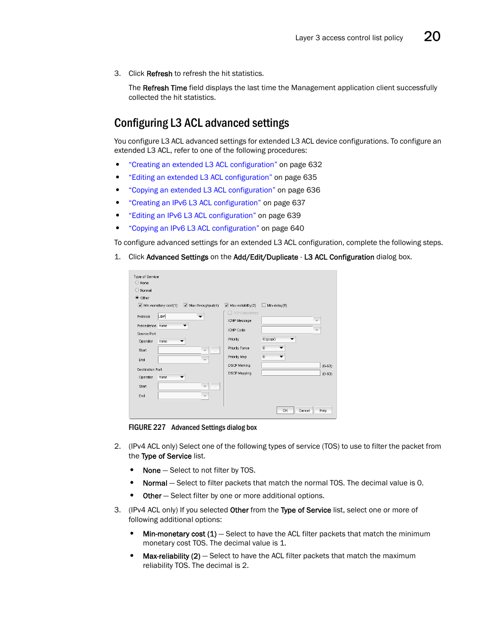 Configuring l3 acl advanced settings | Brocade Network Advisor IP User Manual v12.1.0 User Manual | Page 699 / 1770