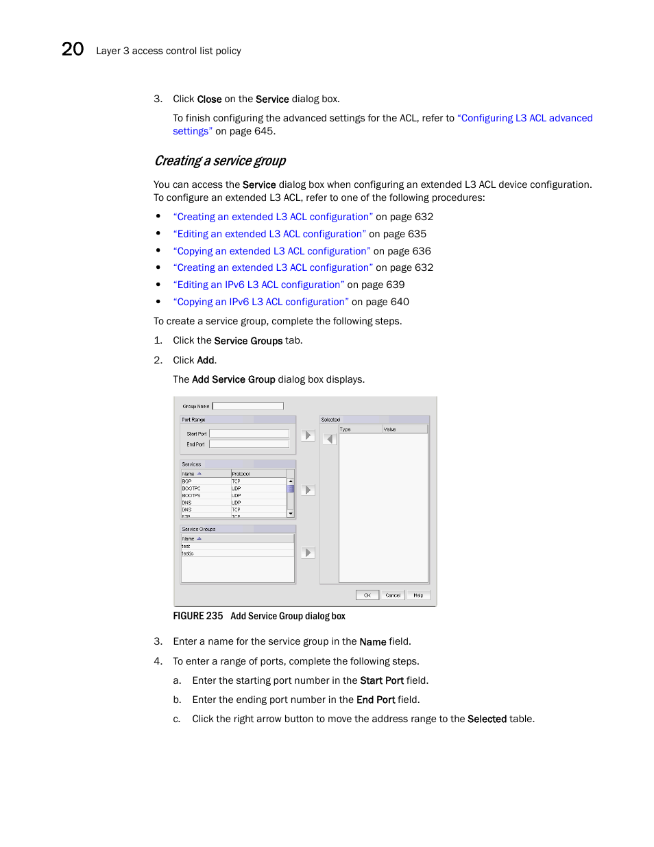 Creating a service group | Brocade Network Advisor IP User Manual v12.1.0 User Manual | Page 718 / 1770