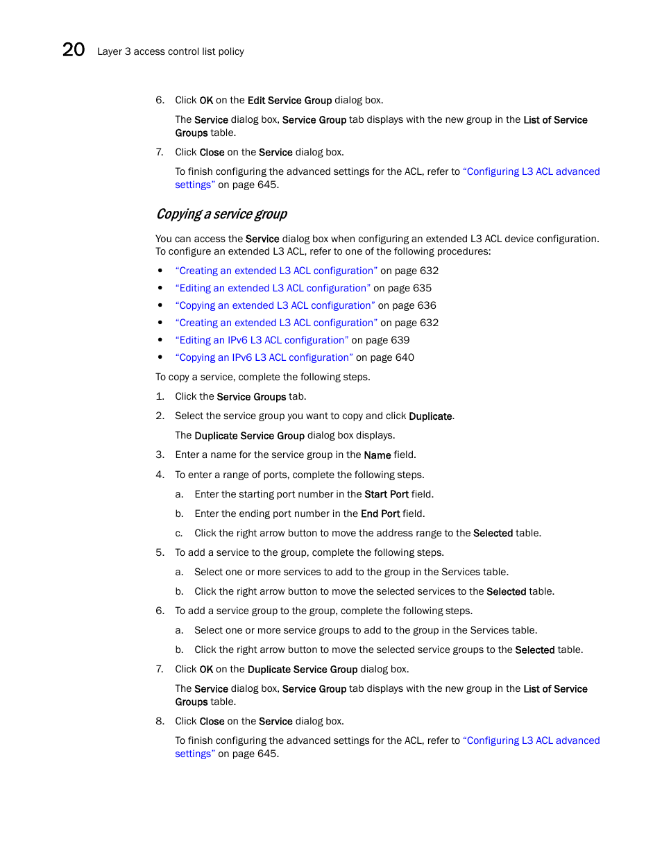 Copying a service group | Brocade Network Advisor IP User Manual v12.1.0 User Manual | Page 720 / 1770