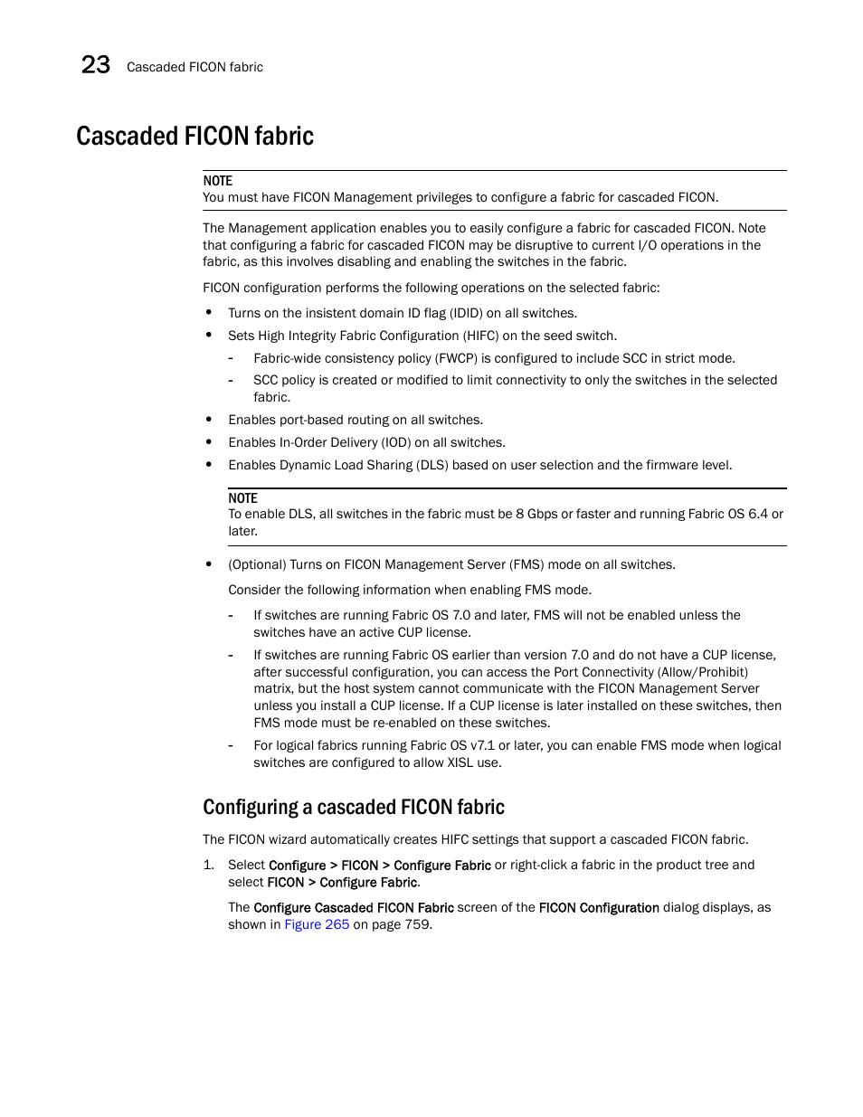 Cascaded ficon fabric, Configuring a cascaded ficon fabric, Eps in | Cascaded ficon, Fabric, Configuring a cascaded, Ficon fabric | Brocade Network Advisor IP User Manual v12.1.0 User Manual | Page 812 / 1770