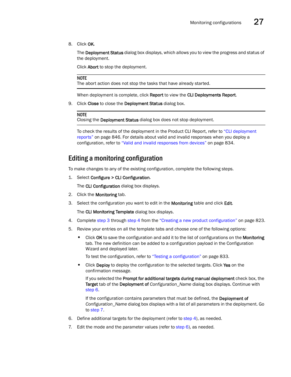Editing a monitoring configuration | Brocade Network Advisor IP User Manual v12.1.0 User Manual | Page 899 / 1770
