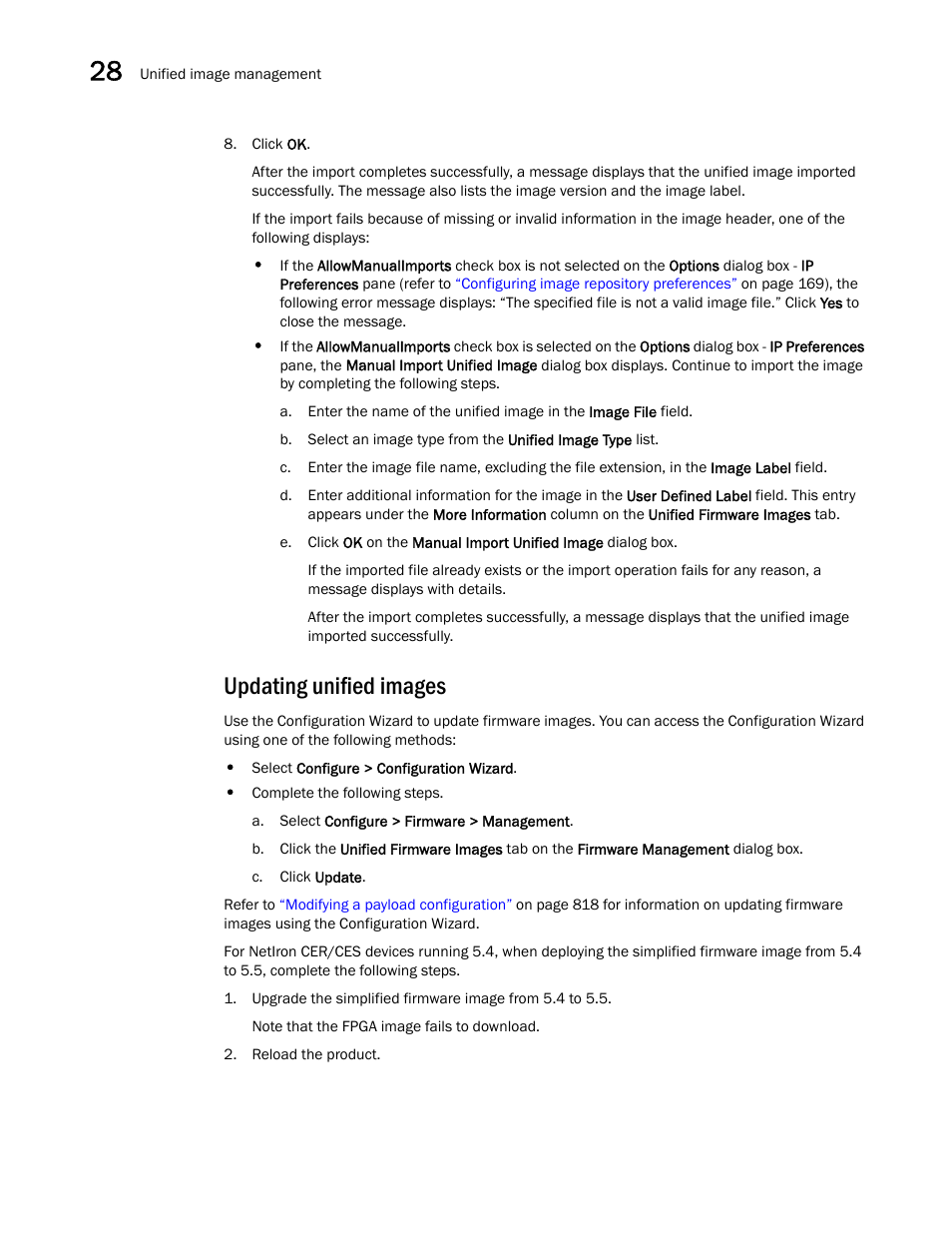 Updating unified images | Brocade Network Advisor IP User Manual v12.1.0 User Manual | Page 914 / 1770