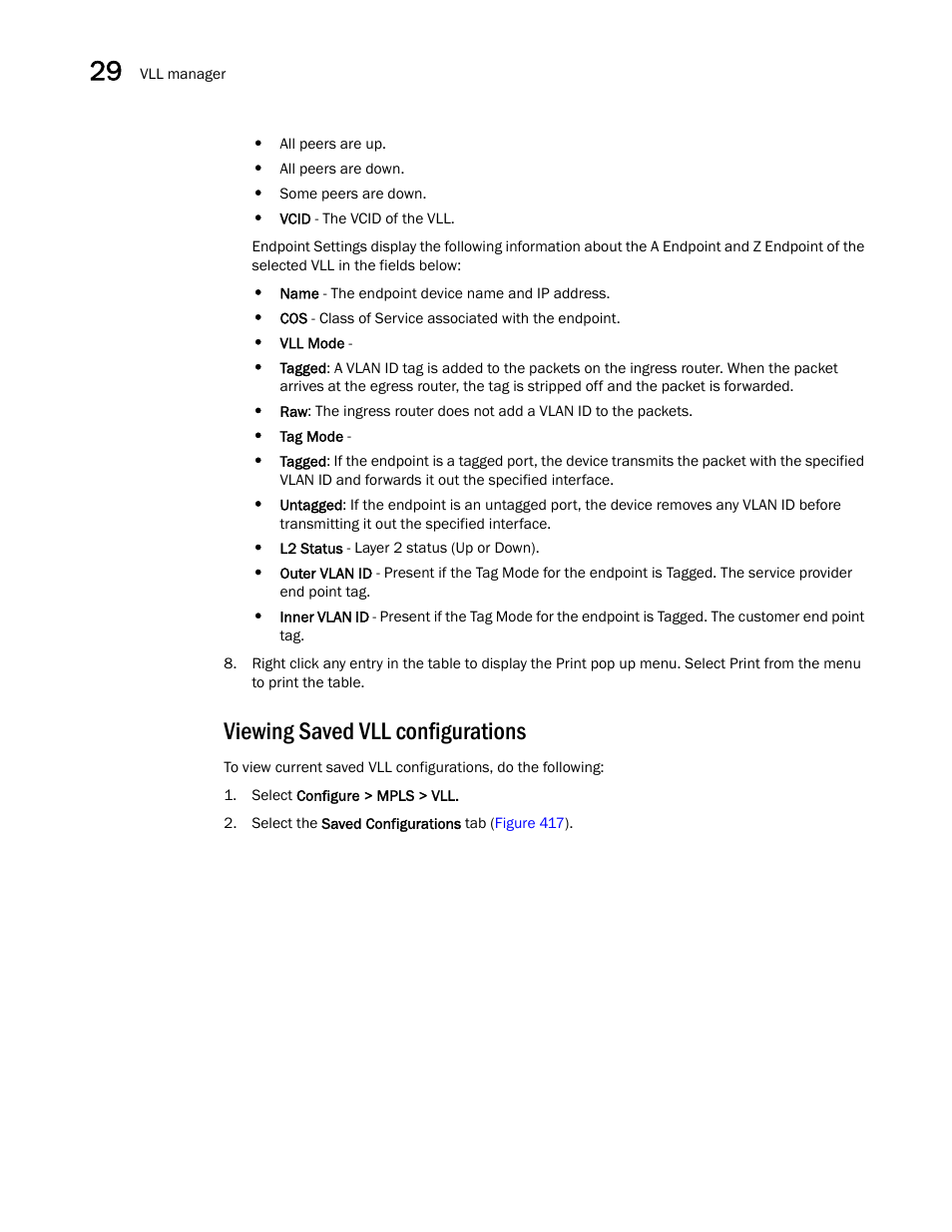 Viewing saved vll configurations | Brocade Network Advisor IP User Manual v12.3.0 User Manual | Page 1054 / 1928