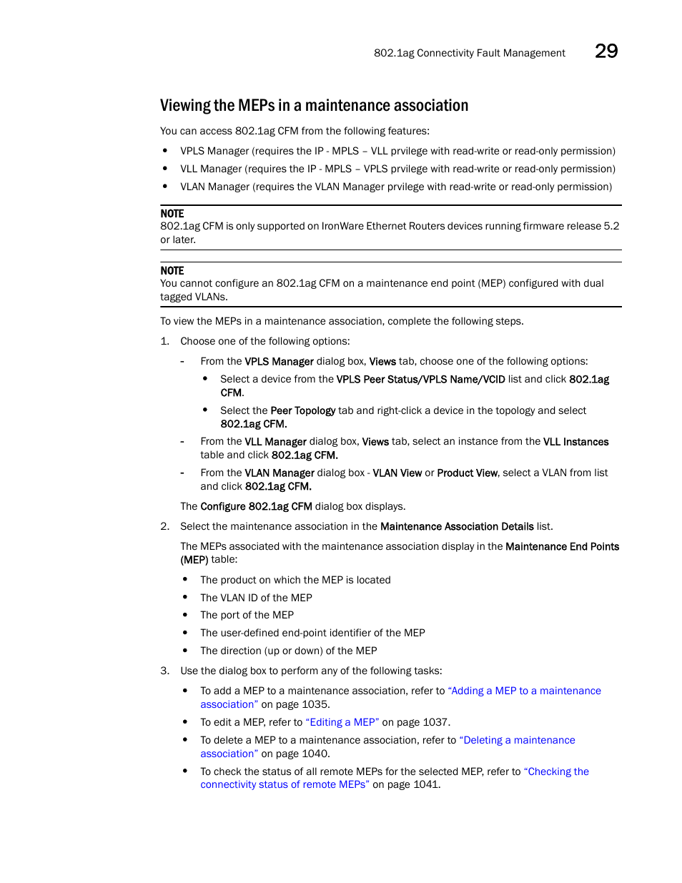 Viewing the meps in a maintenance association | Brocade Network Advisor IP User Manual v12.3.0 User Manual | Page 1091 / 1928