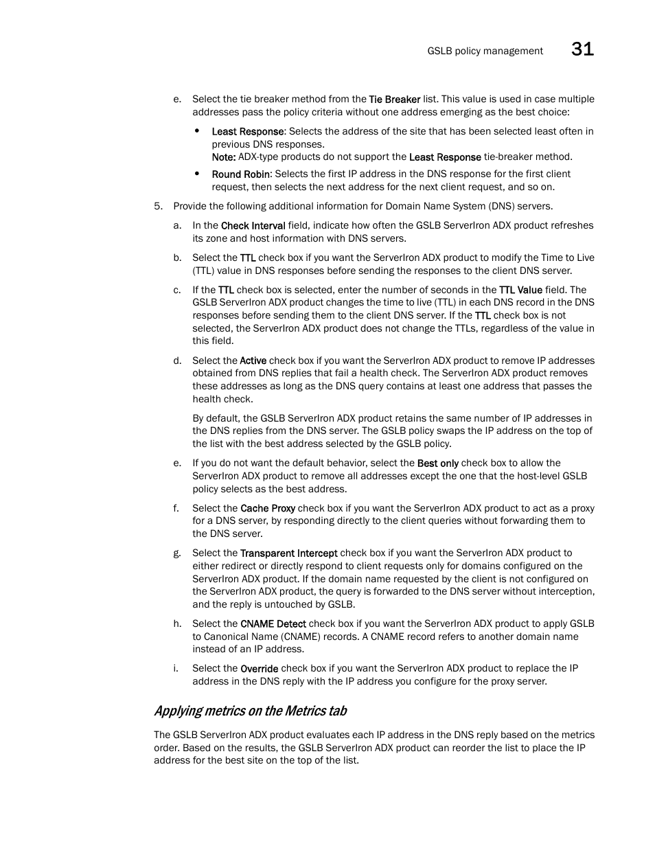 Applying metrics on the metrics tab | Brocade Network Advisor IP User Manual v12.3.0 User Manual | Page 1109 / 1928