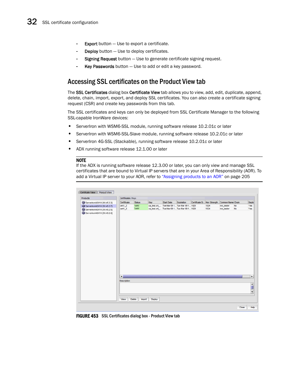 Accessing ssl certificates on the product view tab, Figure 453 | Brocade Network Advisor IP User Manual v12.3.0 User Manual | Page 1128 / 1928