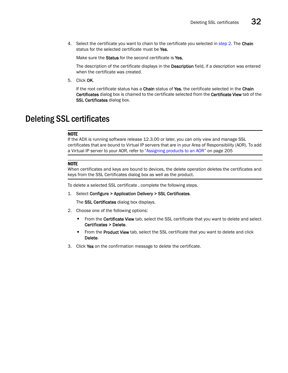 Deleting ssl certificates, Deleting ssl certificates 1 | Brocade Network Advisor IP User Manual v12.3.0 User Manual | Page 1143 / 1928