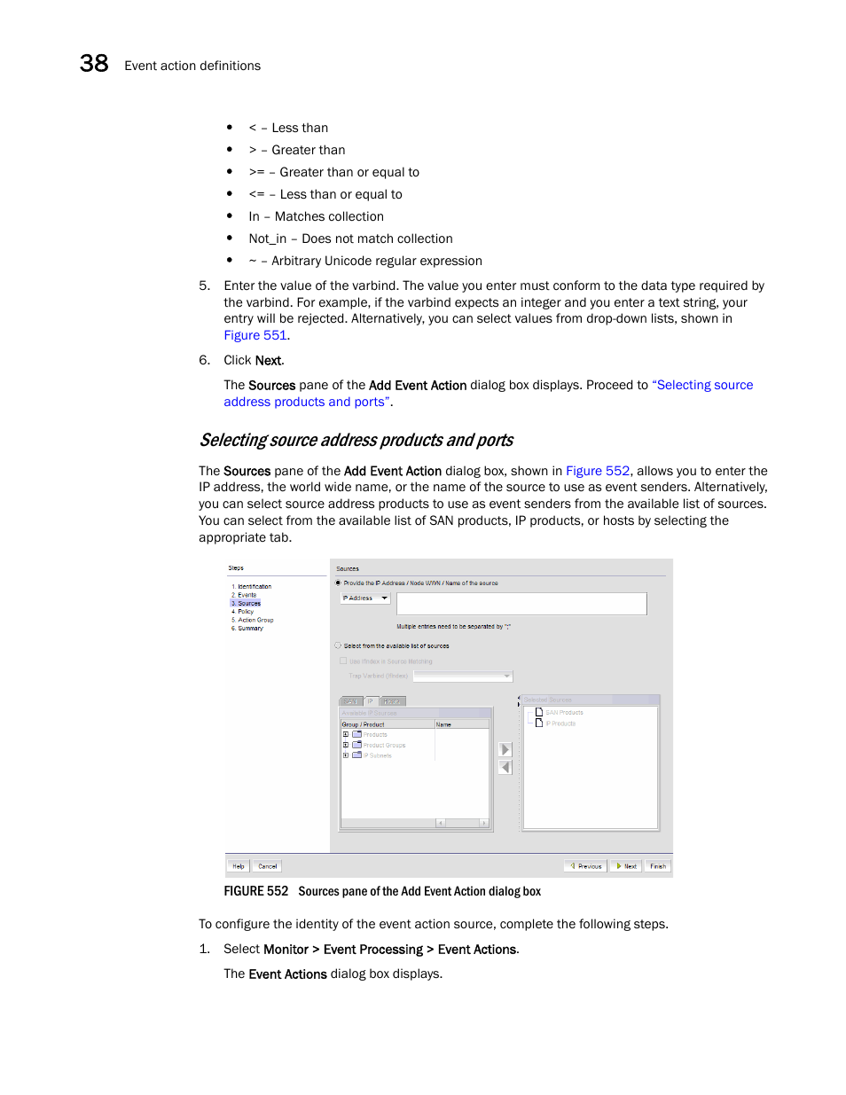 Selecting source address products and ports | Brocade Network Advisor IP User Manual v12.3.0 User Manual | Page 1354 / 1928