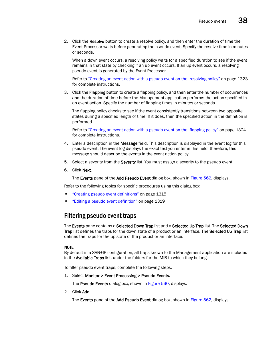 Filtering pseudo event traps | Brocade Network Advisor IP User Manual v12.3.0 User Manual | Page 1369 / 1928