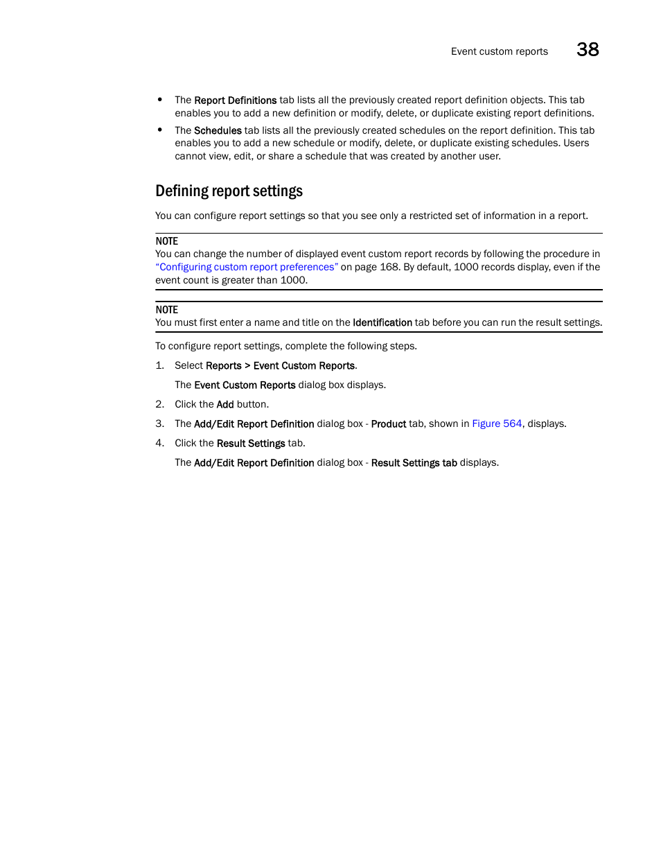 Defining report settings | Brocade Network Advisor IP User Manual v12.3.0 User Manual | Page 1379 / 1928