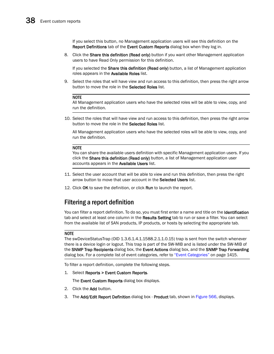 Filtering a report definition | Brocade Network Advisor IP User Manual v12.3.0 User Manual | Page 1382 / 1928