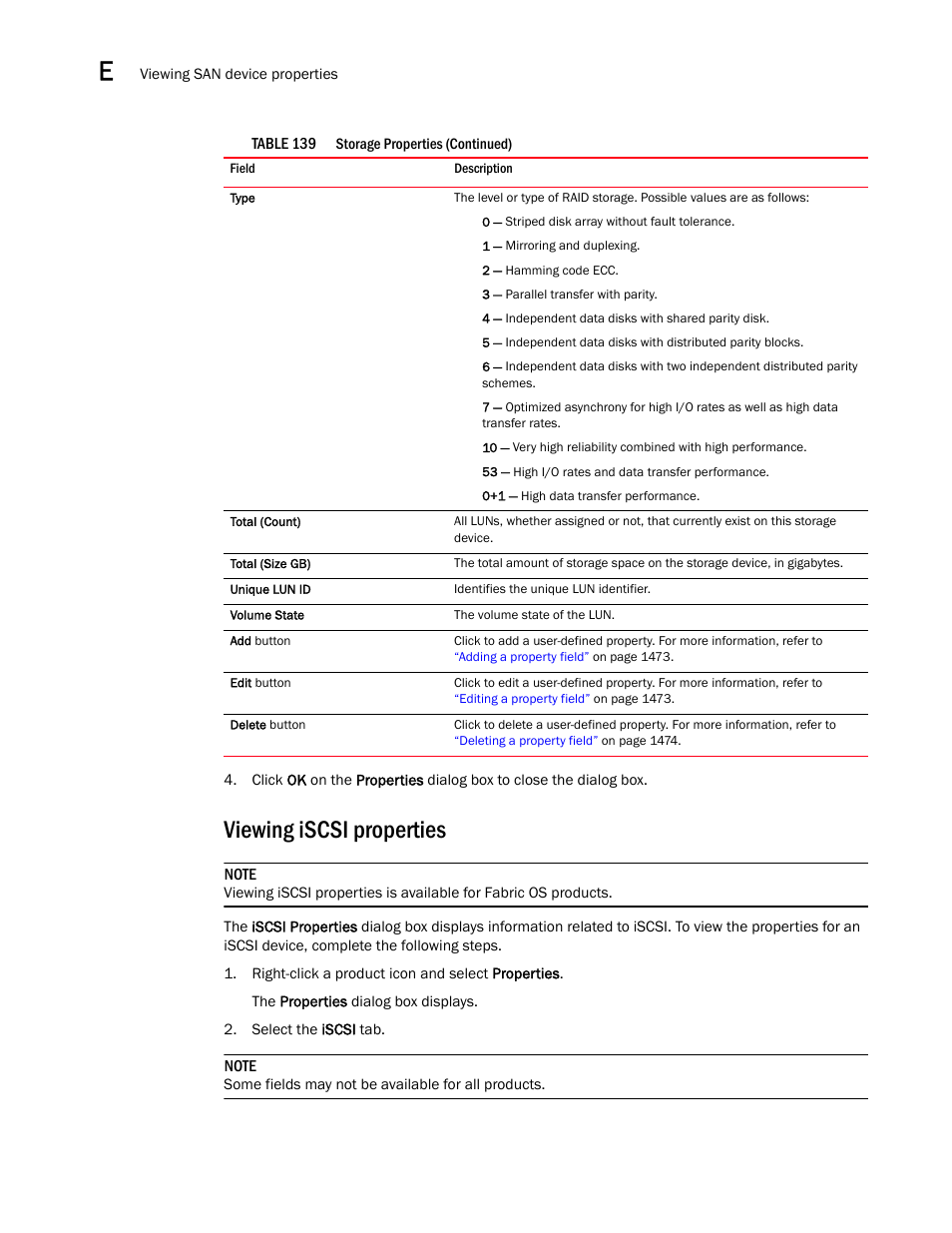 Viewing iscsi properties | Brocade Network Advisor IP User Manual v12.3.0 User Manual | Page 1502 / 1928