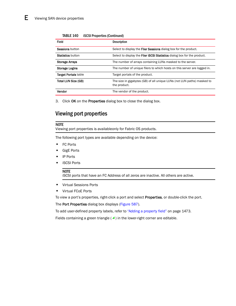 Viewing port properties | Brocade Network Advisor IP User Manual v12.3.0 User Manual | Page 1504 / 1928