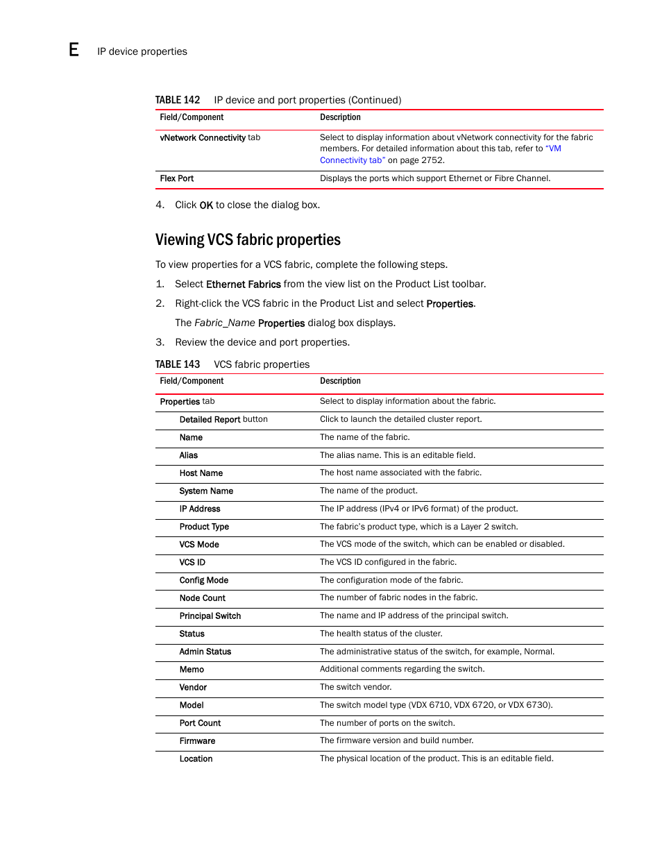 Viewing vcs fabric properties, Viewing vcs fabric, Properties | Brocade Network Advisor IP User Manual v12.3.0 User Manual | Page 1514 / 1928