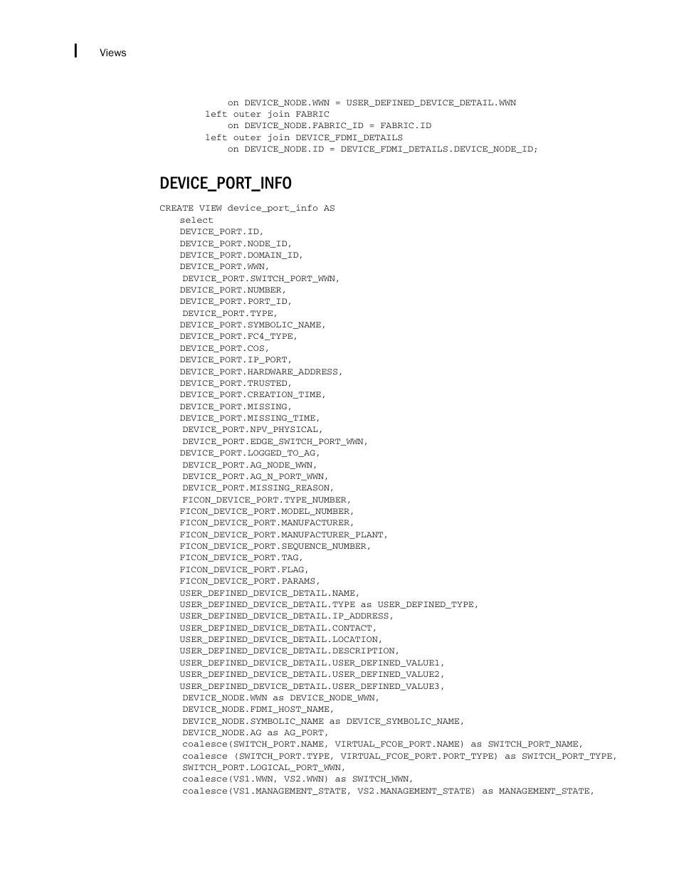 Device_port_info | Brocade Network Advisor IP User Manual v12.3.0 User Manual | Page 1822 / 1928