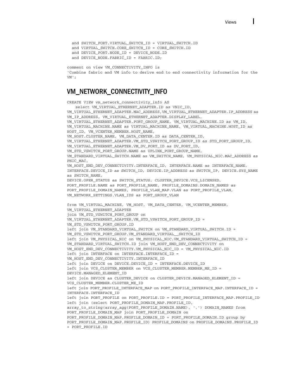 Vm_network_connectivity_info | Brocade Network Advisor IP User Manual v12.3.0 User Manual | Page 1891 / 1928