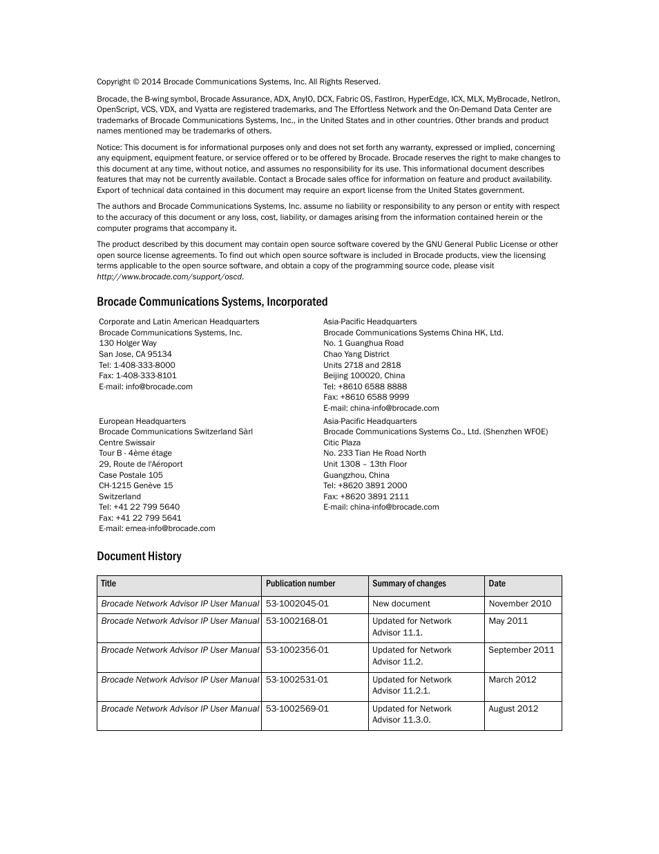 Brocade Network Advisor IP User Manual v12.3.0 User Manual | Page 2 / 1928