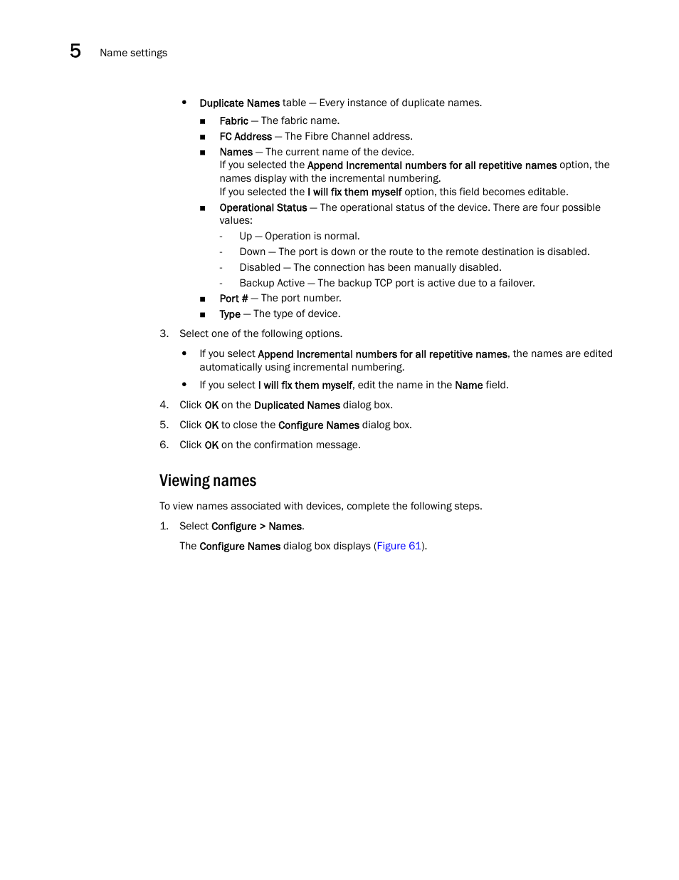 Viewing names | Brocade Network Advisor IP User Manual v12.3.0 User Manual | Page 204 / 1928