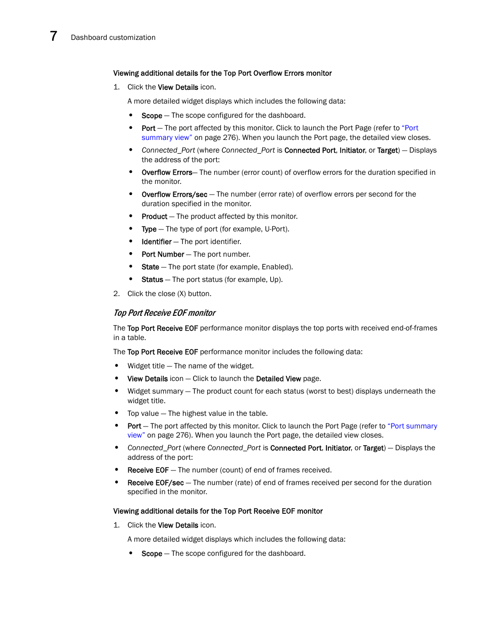 Top port receive eof monitor | Brocade Network Advisor IP User Manual v12.3.0 User Manual | Page 298 / 1928