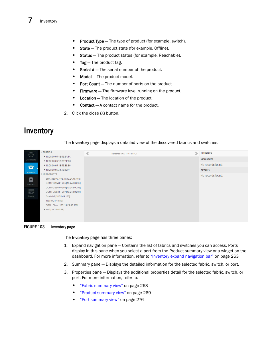 Inventory | Brocade Network Advisor IP User Manual v12.3.0 User Manual | Page 316 / 1928