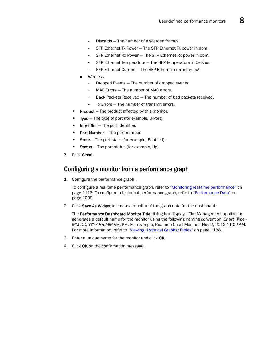 Configuring a monitor from a performance graph | Brocade Network Advisor IP User Manual v12.3.0 User Manual | Page 437 / 1928