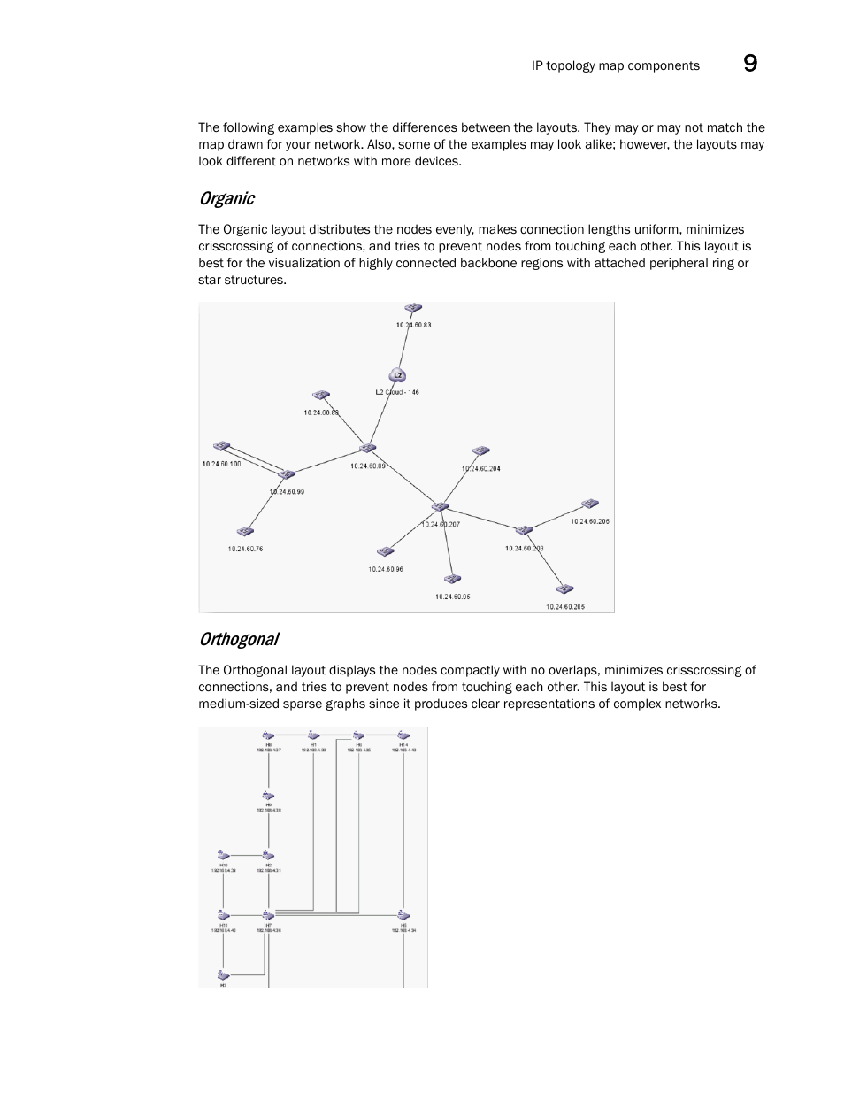 Organic, Orthogonal | Brocade Network Advisor IP User Manual v12.3.0 User Manual | Page 479 / 1928