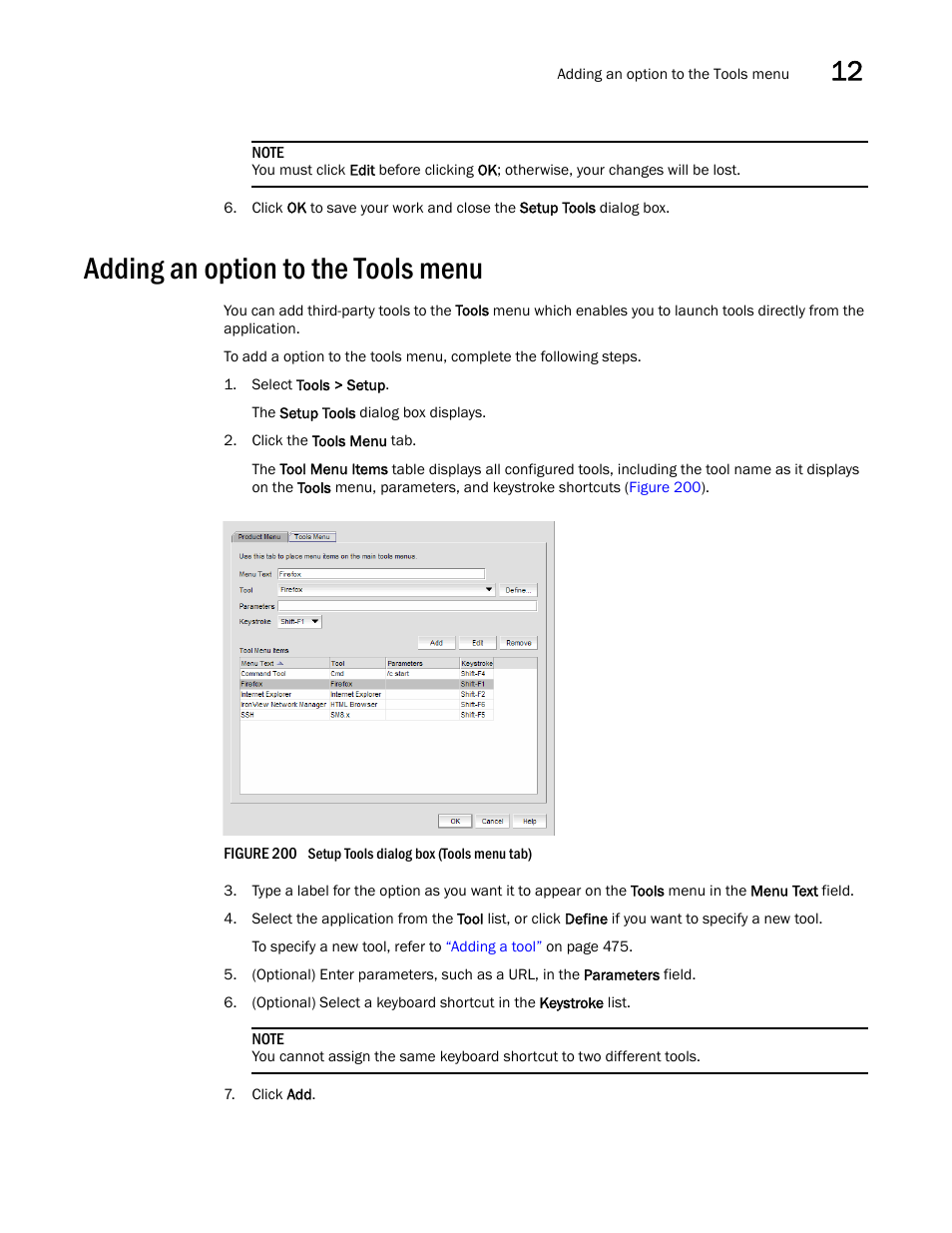 Adding an option to the tools menu | Brocade Network Advisor IP User Manual v12.3.0 User Manual | Page 529 / 1928