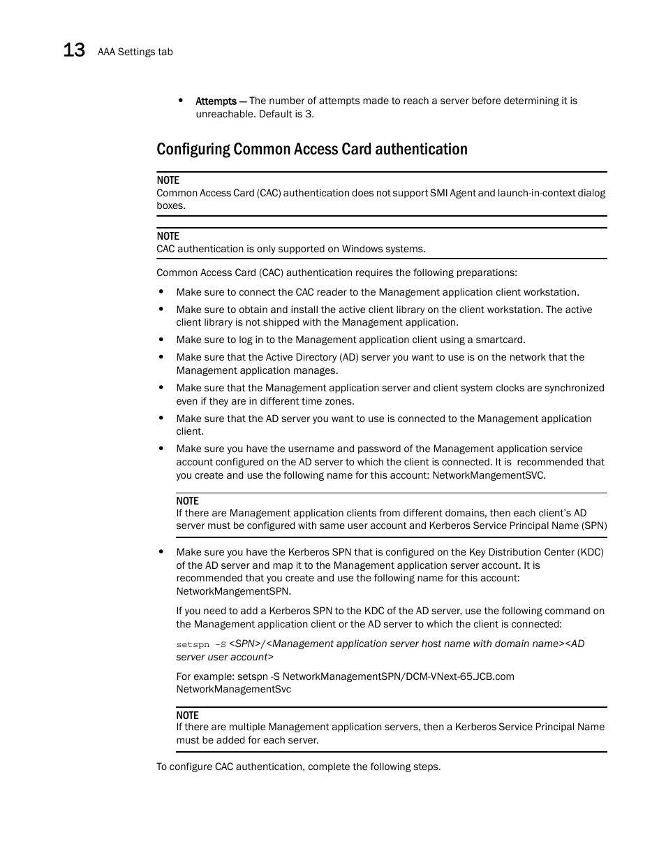 Configuring common access card authentication | Brocade Network Advisor IP User Manual v12.3.0 User Manual | Page 548 / 1928
