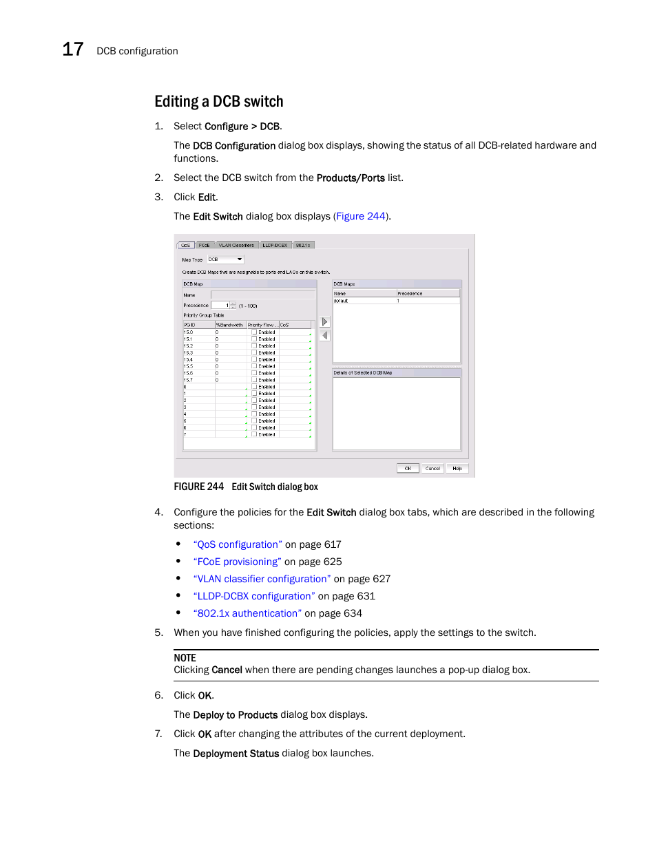 Editing a dcb switch | Brocade Network Advisor IP User Manual v12.3.0 User Manual | Page 664 / 1928