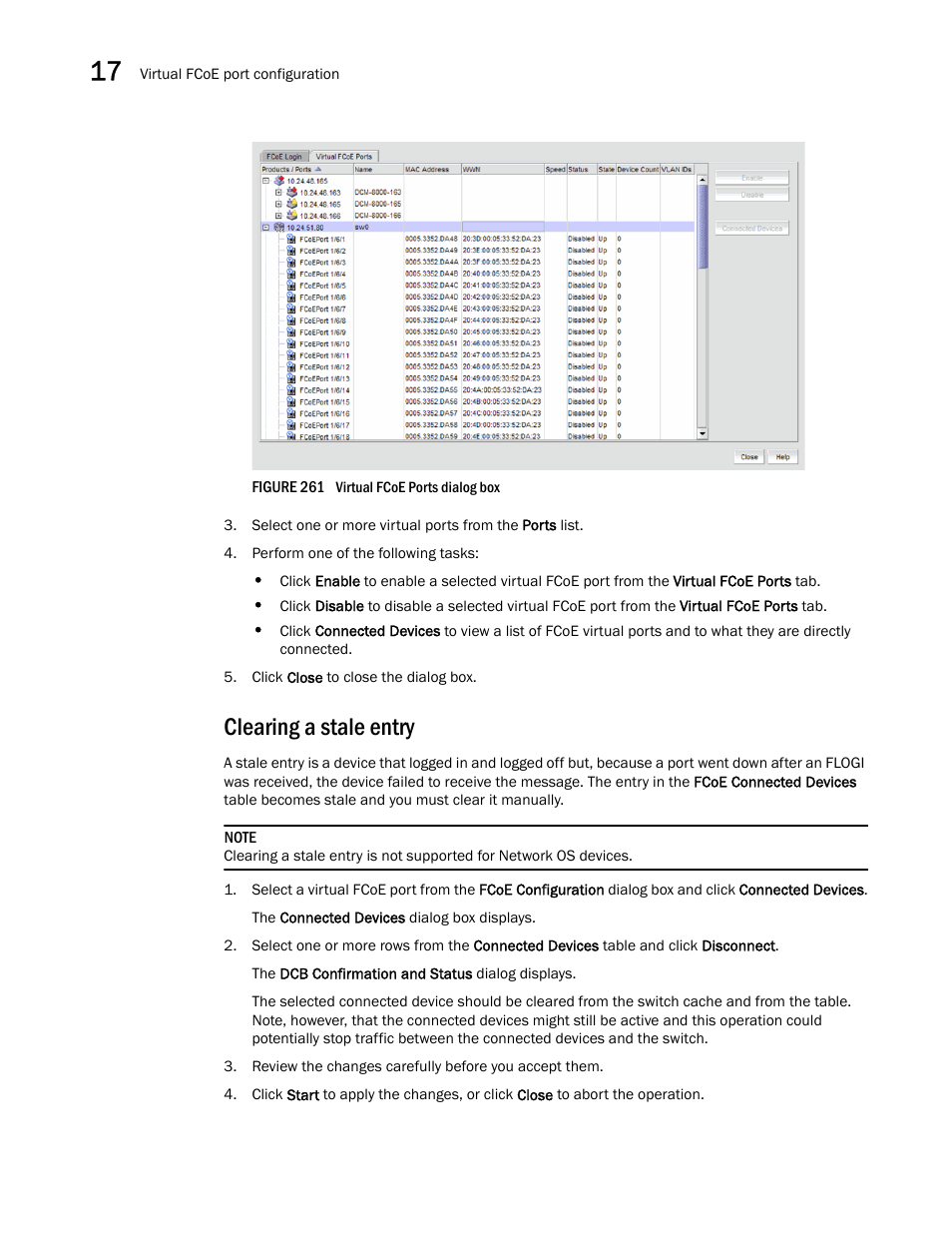 Clearing a stale entry | Brocade Network Advisor IP User Manual v12.3.0 User Manual | Page 714 / 1928