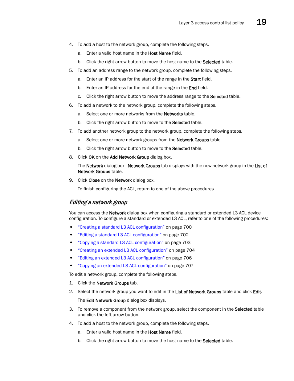 Editing a network group | Brocade Network Advisor IP User Manual v12.3.0 User Manual | Page 779 / 1928