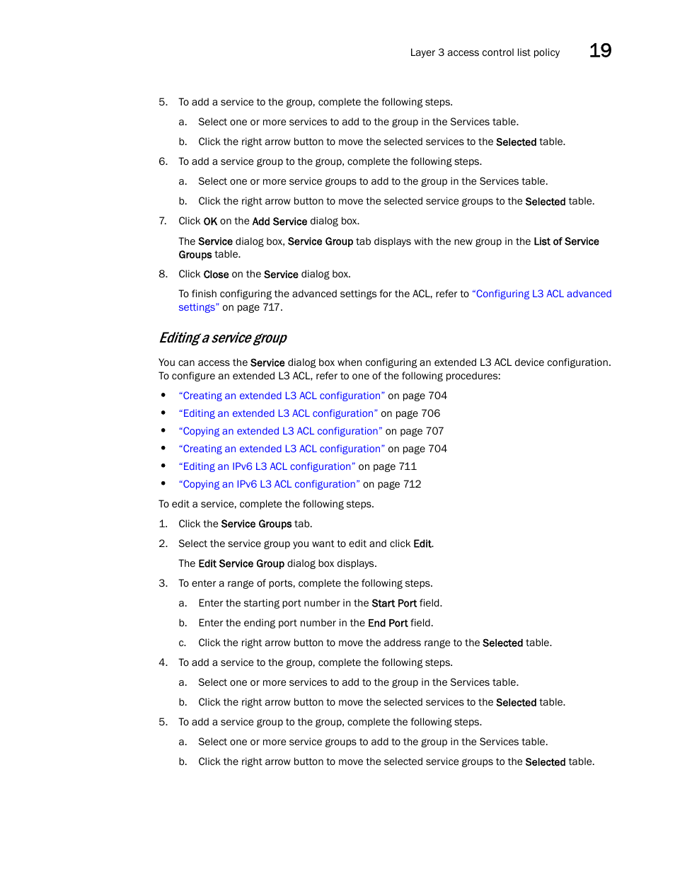 Editing a service group | Brocade Network Advisor IP User Manual v12.3.0 User Manual | Page 789 / 1928